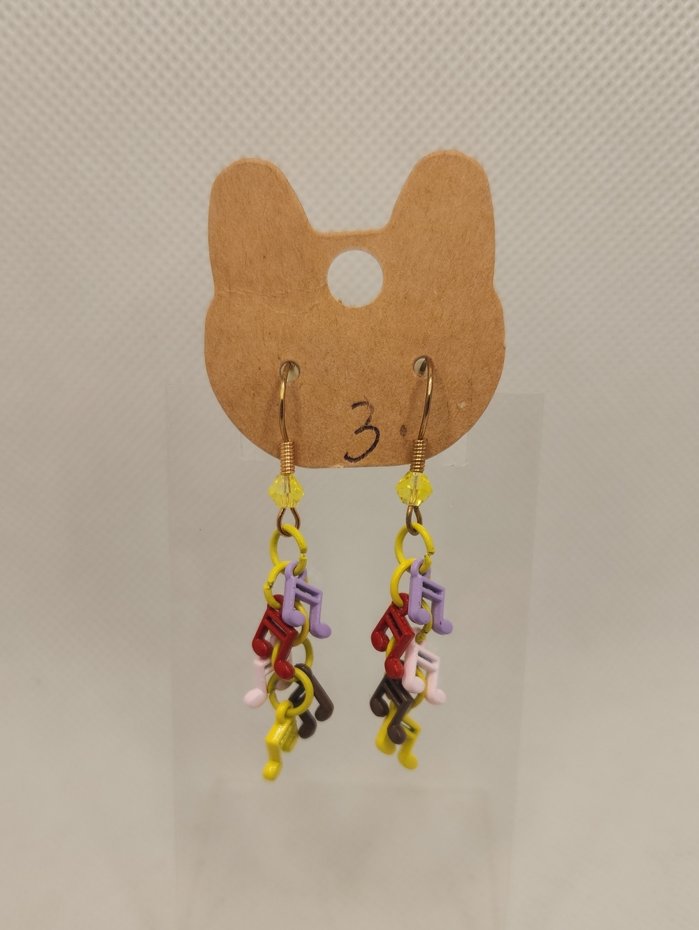 Musical Note Dangle Earrings - 3